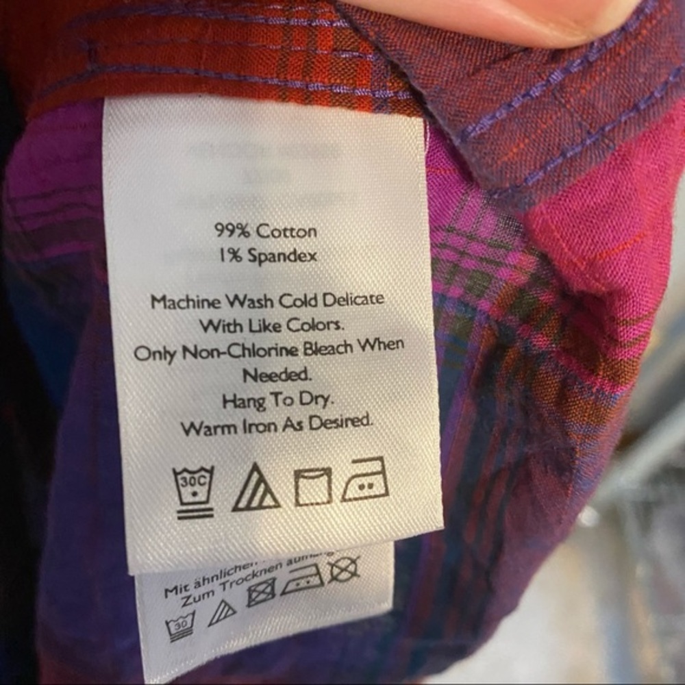 EDDIE BAUER classic fit plaid long sleeve shirt - Picture 5 of 5